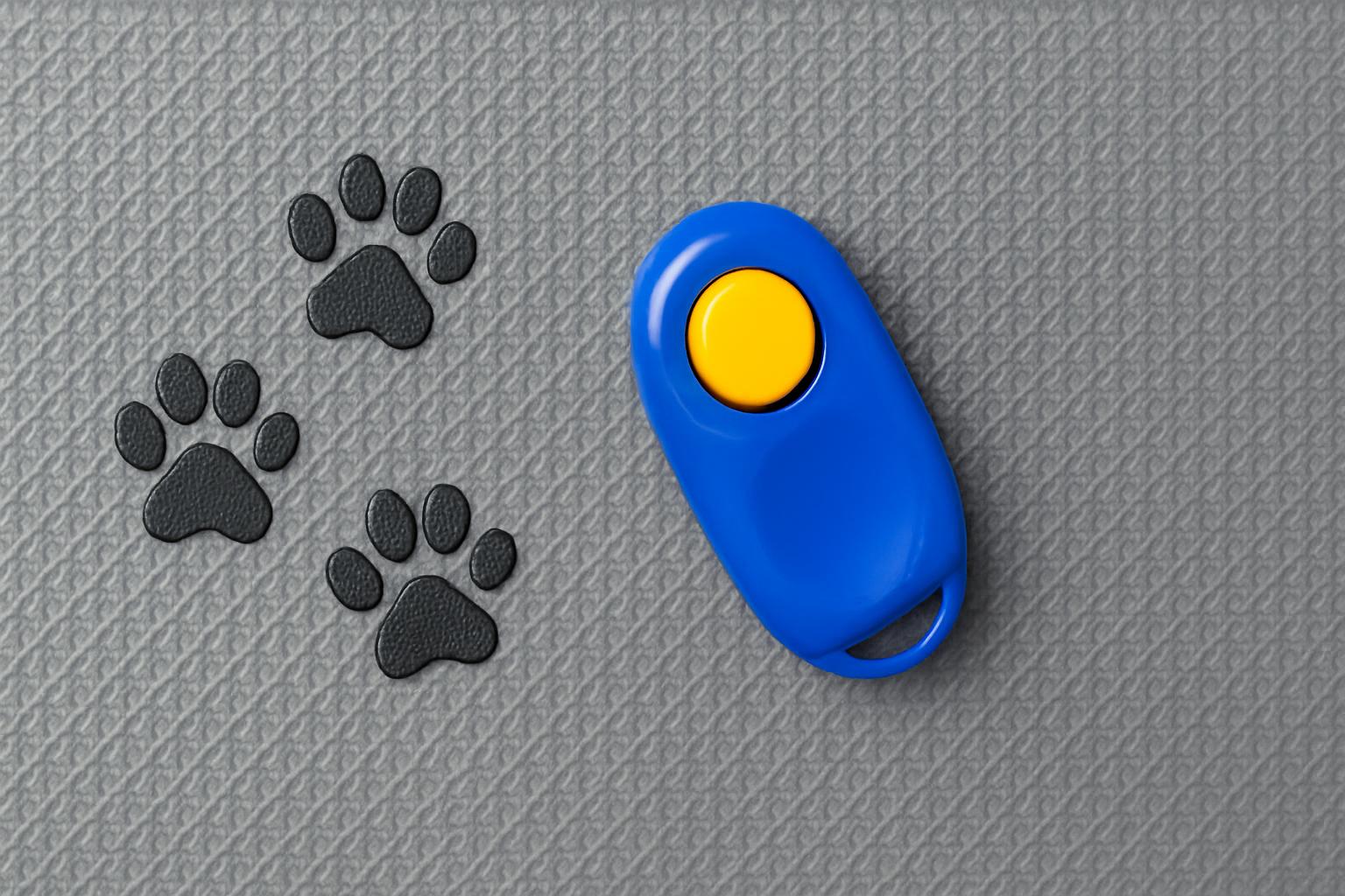Older dog walking calmly on loose leash with trainer outside
